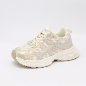 Phụ Nữ Của Thời Trang Ren-up Sneakers Nền Tảng Thoáng Khí Lưu Hóa Giản Dị Đi Bộ Phong Cách Giày Cho Chạy - Product Image 3