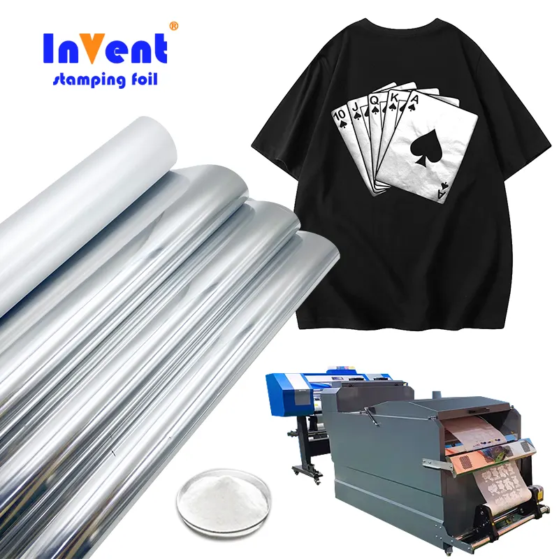 Textile Iron on Holographic Hot stamping foil rolls light luminous Glow In The Dark rolls htv heat transfer vinyl