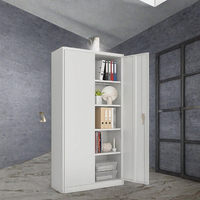 Armoire de classement métallique à 2 portes, extensible, étanche, avec serrure, pour bureau et usage commercial