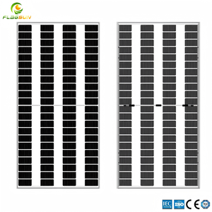 OEM, ODM Disponibles, Panel Solar Transparente de Doble Vidrio de 440W Tipo N de Media Celda con 23% de Eficiencia para Invernaderos BIPV - Product Image 1