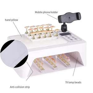 Lampada UV LED ad Alta Potenza 96W per Asciugatura Unghie e <span class=keywords><strong>Kit</strong></span> Manicure con Cuscino per Mani - Product Image 5