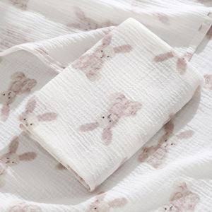 <span class=keywords><strong>Couverture</strong></span> en mousseline de coton biologique douce et respirante pour bébé nouveau-né - Product Image 6