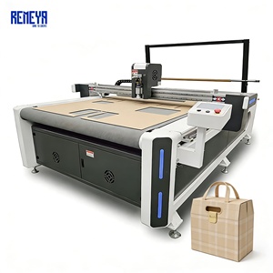 Máquina de Muestras de Cajas Corrugadas con Herramienta de Corte en V y Cuchilla Oscilante CNC para Cartón Corrugado de 5 Capas, Flauta E, 30 mm de Grosor, Troquelado RSC REMEYA - Product Image 1