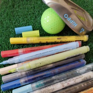 Stylo de golf à changement de couleur, modèle à tige en plastique, fournitures de golf pour atelier, DIY de têtes de clubs de golf - Product Image 6