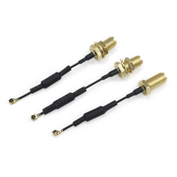 Cable Pigtail SMA Hembra a IPX/UFL de Calidad, Conector Personalizado, Cable Adaptador Blindado con Anillo de Ferrita, Cables de Comunicación