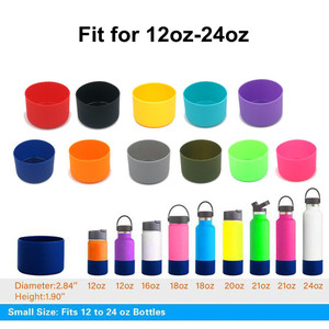 12oz 16oz 18oz 21oz 24oz 32oz 40oz 64oz Thermo Vacuum Flask Bottle Silicone Protective Boot Sleeve Tumbler Bottom Case Cover