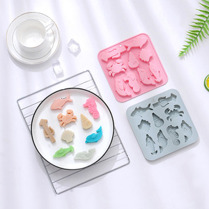 Moldes de Silicona con Diseño de Vida Marina para Pasteles, Reutilizables, de Grado Alimenticio, Lindos Moldes Magnéticos de Silicona para Chocolate, Dulces y Hielo - Product Image 4