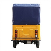 Exportation transfrontalière de tricycles électriques Tuk Tuk de 1 KW/1,5 kW avec batterie au phosphate de fer lithium, capacité de charge supérieure à 500 kg, 4 passagers