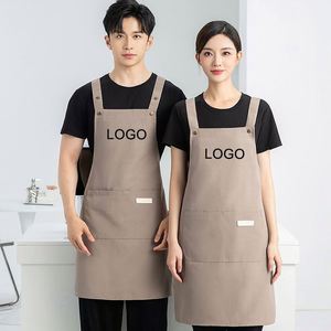 Delantal de Chef Unisex Ajustable para Sublimación, Delantal Amarillo para Barista, Delantales para Cocina, Camping, Salón, con Logotipo Personalizado - Product Image 1