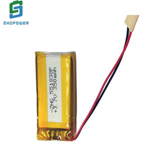 ZHGPOWER 551838P <span class=keywords><strong>3</strong></span>,7 V 350mAh аккумуляторная полимерная литий-ионная аккумуляторная батарея для телефона - Product Image 2