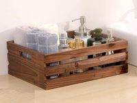Plateau rectangulaire en bois personnalisable pour usage domestique, grandes, moyennes et petites tailles, capacité de charge de 10kg, boîte de rangement d'organisation