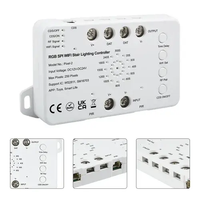 Contrôleur d'éclairage d'escalier intelligent Tuya WiFi RGB SPI avec effet de défilement d'eau, lumières LED pour marches contrôlées par application pour escaliers intérieurs/extérieurs