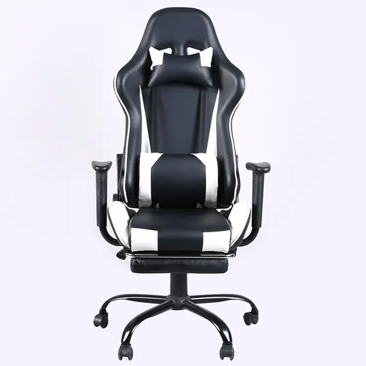 Chaise d'ordinateur de jeu, chaise pivotante ergonomique à dossier haut