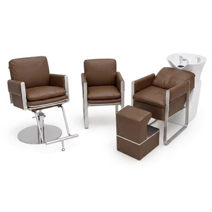 Silla de Estilismo Moderna para Salón, Hidráulica, Ajustable en Altura, Giratoria 360°, Base Redonda de Acero Inoxidable para Peluquería - Product Image 6