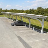 Abri de voiture extérieur en acier pour villa résidentielle, abri de stationnement, kit de carport, structure métallique, couleur personnalisée, prix usine