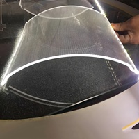 Plaque de guidage lumineux LED en acrylique transparent à matrice de points de haute qualité pour la publicité et la promotion
