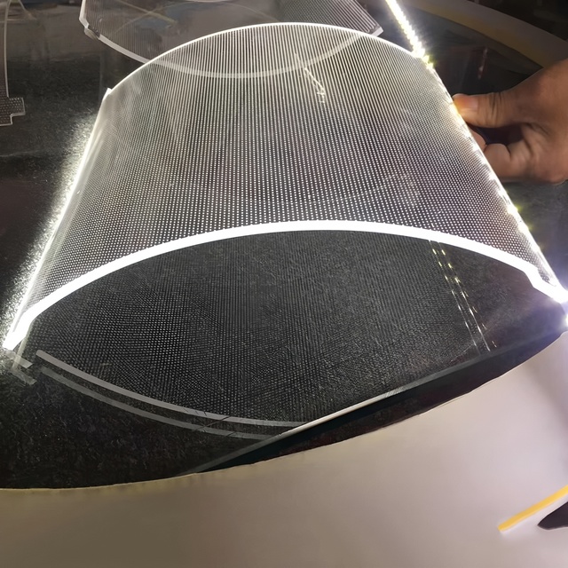 High Quality Dot Matrix Clear Acrylic Led Light Guide Plate LGP Panel Sheet for Advertising and Promotion