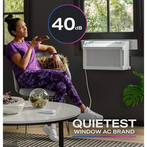 Aire Acondicionado de Ventana Profile ClearView Inverter, 12200 BTU, Refrigeración Eficiente Energéticamente para 550 Pies Cuadrados, Blanco, Refrigerante R-32, 115V - Product Image 2