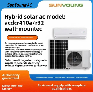 Aire Acondicionado Solar de Pared SunYoung, Funcionamiento Híbrido, Sistema de Calefacción y Refrigeración de Bajo Consumo, Hecho con Energía Solar - Product Image 1