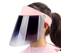 Haute qualité 2025 grand bord visage couvrant hommes femmes fête Festival mode coloré Pvc Transparent Uv protéger pare-soleil casquettes
