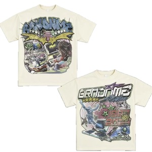 Camiseta Personalizada de Manga Corta con Estampado Graffiti Y2K para Hombre, Estilo Hip-Hop Urbano, Marca de Moda, Holgada y Oversize para Parejas - Product Image 4