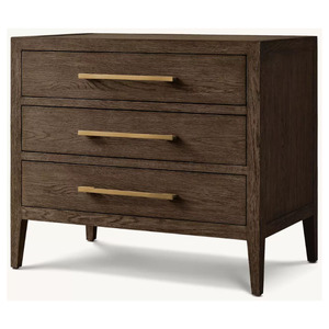 Meubles RHMAKER de style français contemporain, table de chevet moderne de luxe de style français, table de chevet fermée avec tiroir pour chambre à coucher - Product Image 4