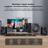 Sistema de Audio para el Hogar CKD SKD, Altavoz Multimedia para Computadora con Bluetooth, Subwoofer 2.1, Sistema de Cine en Casa, Altavoces de Bajos para TV