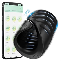 9 Modi Massage Penis Stroker Eichel Trainings Stimulator Verzögerungszeit Männlicher Vibrator mit APP-Steuerung Masturbation für Männer Penisring
