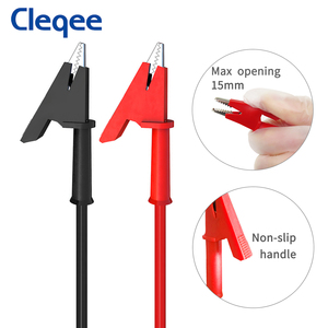 Câble de test Cleqee P1024 à double pince crocodile, 5 couleurs, 100 cm, <span class=keywords><strong>pour</strong></span> multimètre, tests électroniques, outil HAVC - Product Image 3