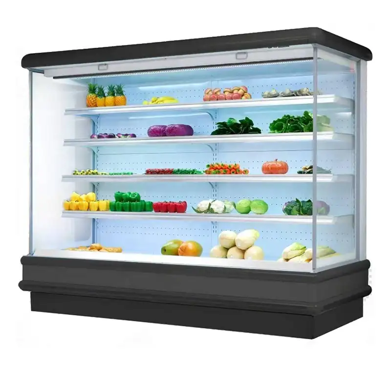 スーパーマーケット冷凍装置ガラスドア垂直ディスプレイ冷凍庫スーパーマーケット用商用冷蔵庫冷凍庫