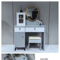 Ensemble de coiffeuse pour la maison style italien nordique léger et luxueux Cyber Popular avec tabouret Rock Board Vanités de maquillage pour la chambre à coucher