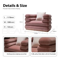 Fauteuil gonflable de designer italien, chaise de loisirs enveloppante multicouche en velours, canapé individuel pour salon de luxe