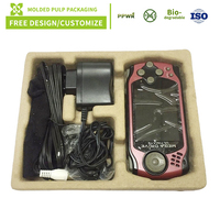 Plateau en pulpe moulée sur mesure/conception libre, emballage polyvalent, plateau intérieur biodégradable pour console de jeu électronique