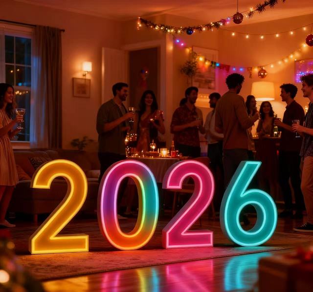 Party Supplies LED Giant RGB Neon Marquee Letters Light 3ft 4ft for Propose Wedding Anniversary Party Graduate Event New Year