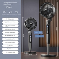 Ventilateur numérique USB intelligent avec télécommande, faible bruit, direction haut-bas, ventilateur sur pied pour la maison, la chambre à coucher