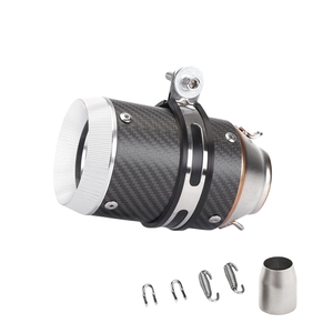 Tubo di scarico corto in fibra di carbonio per moto bomba stradale di grande cilindrata adatto per la modifica degli accessori Kawasaki - Product Image 6