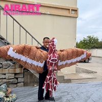 Oiseau de la jungle gonflable suspendu imprimé sur mesure, grand perroquet gonflable suspendu pour l'aménagement d'événements intérieurs, de carnavals et de bars à thème pirate