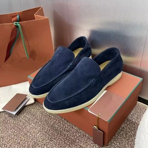 Mocasines Clásicos de Estilo Británico para Hombre, de Gamuza, Cuero Genuino, Moda Casual, para Conducir al Aire Libre, Sin Cordones, Transpirables y Ligeros - Product Image 2