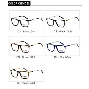 Monturas de Gafas Cuadradas Grises Jack 52-18-143, Montura Completa Unisex, Protección Anti-UV, Diseño Moderno - Product Image 5