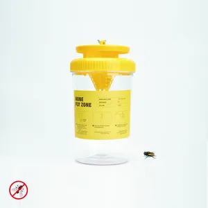 Toksik olmayan sinek şişesi yeniden kullanılabilir sinek kontrol tuzak kutusu 1 yem cazibe ile