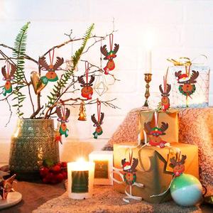 Kit de artesanía de Reno para <span class=keywords><strong>Navidad</strong></span>, 4 piezas, decoración de Reno de fieltro - Product Image 5