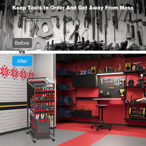 Large power <b>tool</b> storage <b>cart</b>, garage floor-standing electric drill battery storage <b>cart</b>, multi-functional storage rack - Product Image 4
