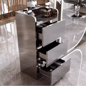 Nuevo Gabinete de Almacenamiento de Acero Inoxidable de Varias Capas para Salones de Belleza, Muebles para Peluquerías - Product Image 1
