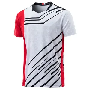 Sneldrogende Ademend Gepersonaliseerde Aangepaste Sublimatie Badminton Kleding Sneldrogende Tennis Shirt