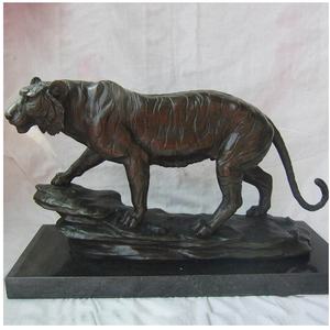 고품질 금속 골동품 청동 호랑이 동물 동상 - Product Image 3