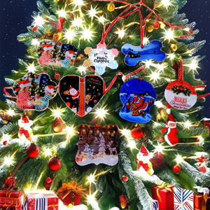 Nuevo Adorno Navideño Colgante Moderno y Superior, Acrílico Transparente, Diferentes Formas, Color Personalizado, Logotipo, Decoración Termoadhesiva - Product Image 2