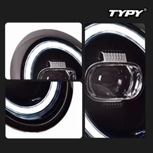 TYPY Nuovo Faro a LED Aggiornato Modificato Gruppo Ottico Completo per BMW <span class=keywords><strong>Mini</strong></span> R50 R52 <span class=keywords><strong>R53</strong></span> 2001-2007 con Indicatori di Direzione e Luci di Marcia Diurna - Product Image 5