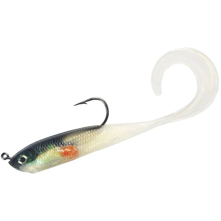 RFCM 4" 11G High quality plastic fishing lures handmade soft bait minnow metal luminous