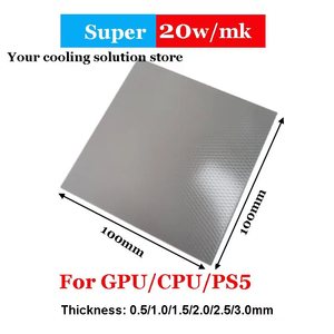 Almohadilla Térmica SUBZERO SEVEN 7 <span class=keywords><strong>de</strong></span> 20W/mk, 0.5-3mm, <span class=keywords><strong>de</strong></span> Silicona No Conductiva, Suave, con Doble Película Autoadhesiva para <span class=keywords><strong>PC</strong></span>, PS5, SSD, <span class=keywords><strong>GPU</strong></span> - Product Image 4