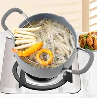 Poêle à frire Tempura avec égouttoir d'huile, facile à utiliser, revêtement anti-adhésif Pour poulet, poisson et crevettes